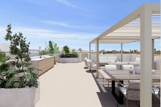 Villa in Los Alcazares zu verkaufen, Living area 197 m², Zustand Erstbezug, Plot 356 m², 3 Schlafzimmer, 3 Badezimmer, Pool, ref.: HA-LAN-451-E03-15