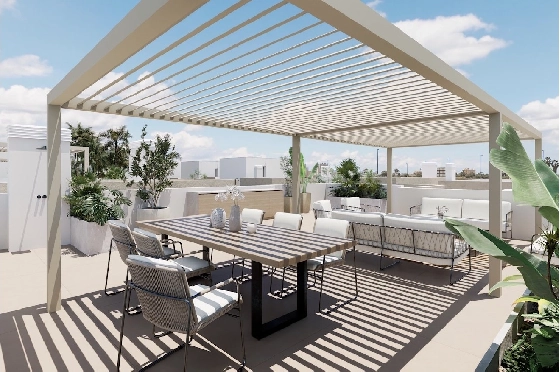 Villa in Los Alcazares zu verkaufen, Living area 197 m², Zustand Erstbezug, Plot 356 m², 3 Schlafzimmer, 3 Badezimmer, Pool, ref.: HA-LAN-451-E03-16