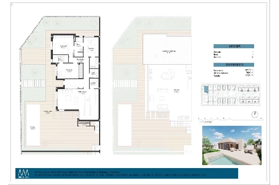 Villa in Los Alcazares zu verkaufen, Living area 197 m², Zustand Erstbezug, Plot 356 m², 3 Schlafzimmer, 3 Badezimmer, Pool, ref.: HA-LAN-451-E03-21