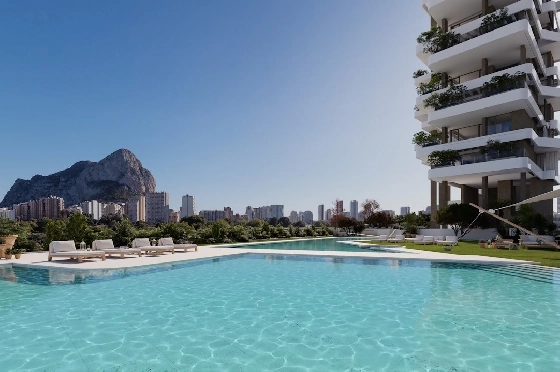 Etagen Apartment in Calpe zu verkaufen, Living area 133 m², Zustand Erstbezug, + fussboden, Klimaanlage, 3 Schlafzimmer, 2 Badezimmer, Pool, ref.: HA-CAN-160-A02-1
