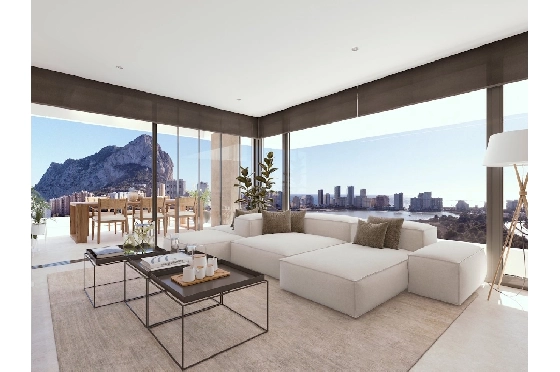 Etagen Apartment in Calpe zu verkaufen, Living area 133 m², Zustand Erstbezug, + fussboden, Klimaanlage, 3 Schlafzimmer, 2 Badezimmer, Pool, ref.: HA-CAN-160-A02-11