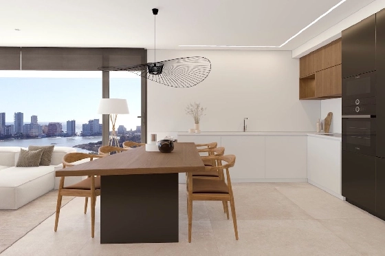 Etagen Apartment in Calpe zu verkaufen, Living area 133 m², Zustand Erstbezug, + fussboden, Klimaanlage, 3 Schlafzimmer, 2 Badezimmer, Pool, ref.: HA-CAN-160-A02-12