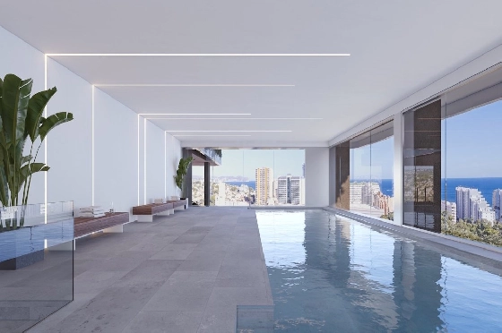Etagen Apartment in Calpe zu verkaufen, Living area 133 m², Zustand Erstbezug, + fussboden, Klimaanlage, 3 Schlafzimmer, 2 Badezimmer, Pool, ref.: HA-CAN-160-A02-8