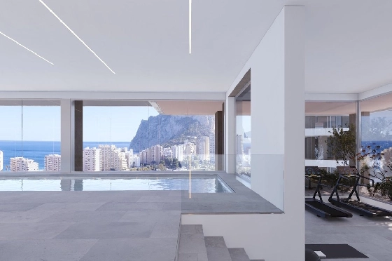 Etagen Apartment in Calpe zu verkaufen, Living area 116 m², Zustand Erstbezug, + fussboden, Klimaanlage, 2 Schlafzimmer, 2 Badezimmer, Pool, ref.: HA-CAN-160-A01-9