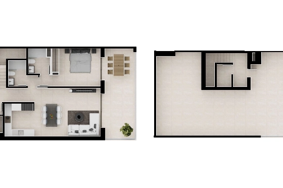 Apartment in Cartagena(La Manga, Murcia, Costa Blanca) zu verkaufen, Living area 102 m², Plot 227 m², 3 Schlafzimmer, 2 Badezimmer, Pool, ref.: TW-SIENA,-LA-MANGA-30