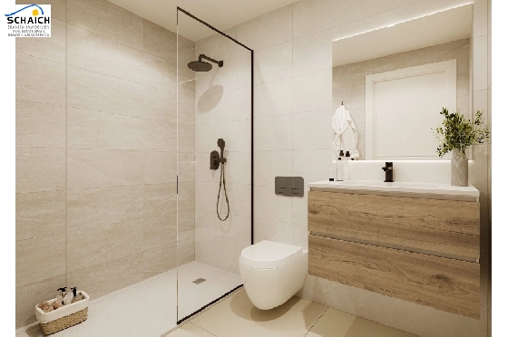 Etagen Apartment in Torrevieja zu verkaufen, Wohnfläche 102 m², Zustand Erstbezug, 2 Schlafzimmer, 2 Badezimmer, Pool, ref.: HA-TON-290-A01-12