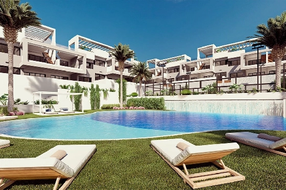 Erdgeschoss Apartment in Torrevieja zu verkaufen, Living area 131 m², Zustand Erstbezug, 2 Schlafzimmer, 2 Badezimmer, Pool, ref.: HA-TON-221-A01-1