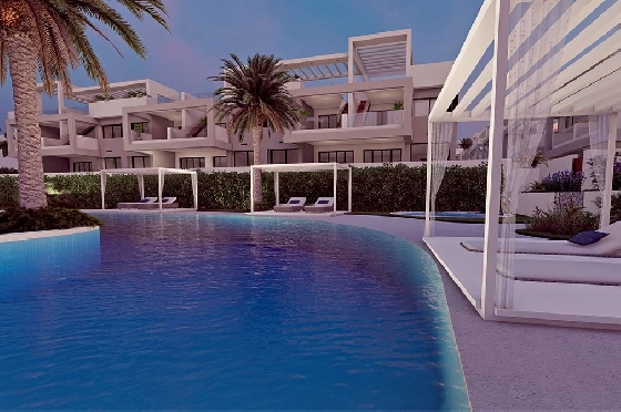 Erdgeschoss Apartment in Torrevieja zu verkaufen, Living area 131 m², Zustand Erstbezug, 2 Schlafzimmer, 2 Badezimmer, Pool, ref.: HA-TON-221-A01-12