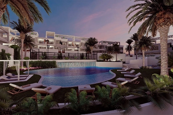 Erdgeschoss Apartment in Torrevieja zu verkaufen, Living area 131 m², Zustand Erstbezug, 2 Schlafzimmer, 2 Badezimmer, Pool, ref.: HA-TON-221-A01-13