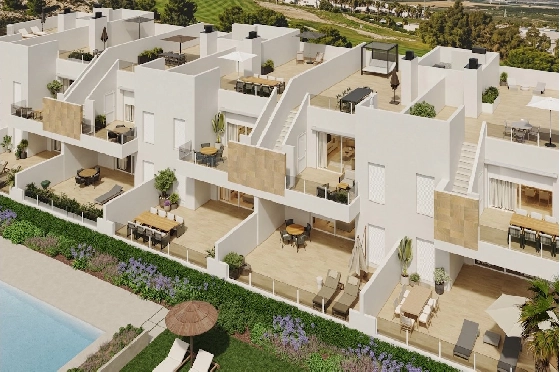 Penthouse Apartment in Algorfa zu verkaufen, Living area 156 m², Zustand Erstbezug, Klimaanlage, 2 Schlafzimmer, 2 Badezimmer, Pool, ref.: HA-ARN-116-A03-11