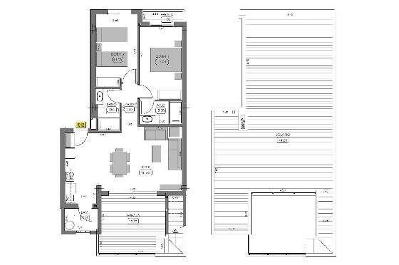 Penthouse Apartment in Algorfa zu verkaufen, Living area 156 m², Zustand Erstbezug, Klimaanlage, 2 Schlafzimmer, 2 Badezimmer, Pool, ref.: HA-ARN-116-A03-8