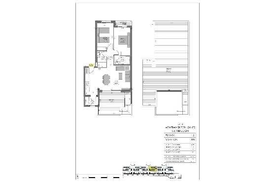 Penthouse Apartment in Algorfa zu verkaufen, Living area 166 m², Zustand Erstbezug, Klimaanlage, 2 Schlafzimmer, 2 Badezimmer, Pool, ref.: HA-ARN-115-A03-14