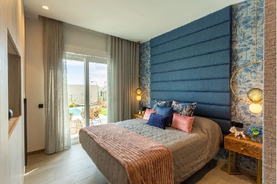 Doppelhaushälfte in Algorfa zu verkaufen, Living area 200 m², Zustand Erstbezug, Klimaanlage, Plot 450 m², 3 Schlafzimmer, 2 Badezimmer, Pool, ref.: HA-ARN-115-D01-12