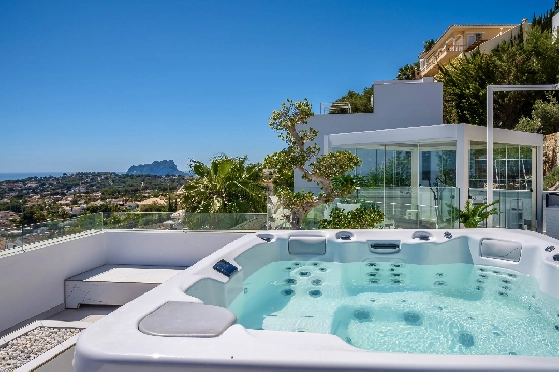 Villa in Moraira zu verkaufen, Living area 370 m², Baujahr 2022, Klimaanlage, Plot 813 m², 4 Schlafzimmer, 4 Badezimmer, Pool, ref.: AM-12683DR-16