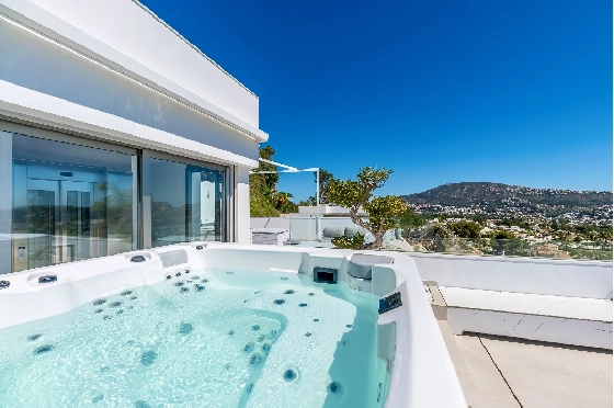 Villa in Moraira zu verkaufen, Living area 370 m², Baujahr 2022, Klimaanlage, Plot 813 m², 4 Schlafzimmer, 4 Badezimmer, Pool, ref.: AM-12683DR-17