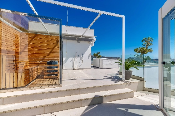 Villa in Moraira zu verkaufen, Living area 370 m², Baujahr 2022, Klimaanlage, Plot 813 m², 4 Schlafzimmer, 4 Badezimmer, Pool, ref.: AM-12683DR-23
