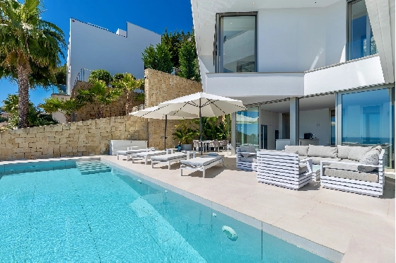 Villa in Moraira zu verkaufen, Living area 370 m², Baujahr 2022, Klimaanlage, Plot 813 m², 4 Schlafzimmer, 4 Badezimmer, Pool, ref.: AM-12683DR-38