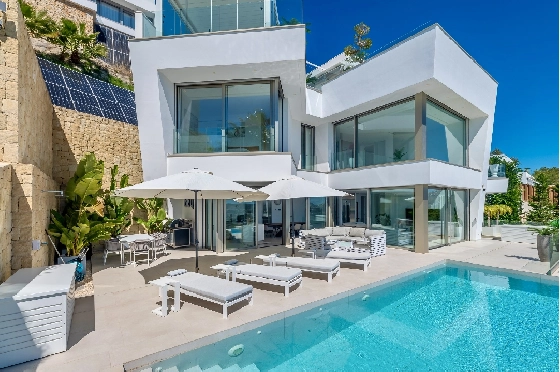 Villa in Moraira zu verkaufen, Living area 370 m², Baujahr 2022, Klimaanlage, Plot 813 m², 4 Schlafzimmer, 4 Badezimmer, Pool, ref.: AM-12683DR-40