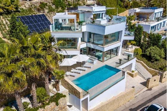 Villa in Moraira zu verkaufen, Living area 370 m², Baujahr 2022, Klimaanlage, Plot 813 m², 4 Schlafzimmer, 4 Badezimmer, Pool, ref.: AM-12683DR-42