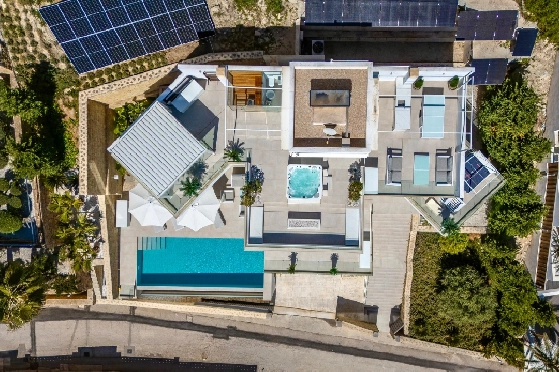 Villa in Moraira zu verkaufen, Living area 370 m², Baujahr 2022, Klimaanlage, Plot 813 m², 4 Schlafzimmer, 4 Badezimmer, Pool, ref.: AM-12683DR-45
