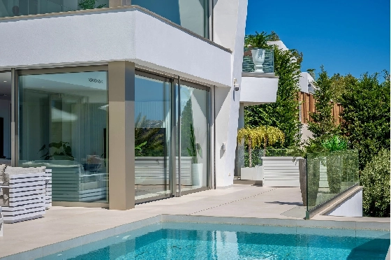 Villa in Moraira zu verkaufen, Living area 370 m², Baujahr 2022, Klimaanlage, Plot 813 m², 4 Schlafzimmer, 4 Badezimmer, Pool, ref.: AM-12683DR-46