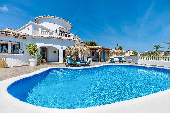 Villa in Moraira zu verkaufen, Living area 290 m², Baujahr 2003, + Ofen, Klimaanlage, Plot 847 m², 3 Schlafzimmer, 3 Badezimmer, Pool, ref.: AM-12692DR-6
