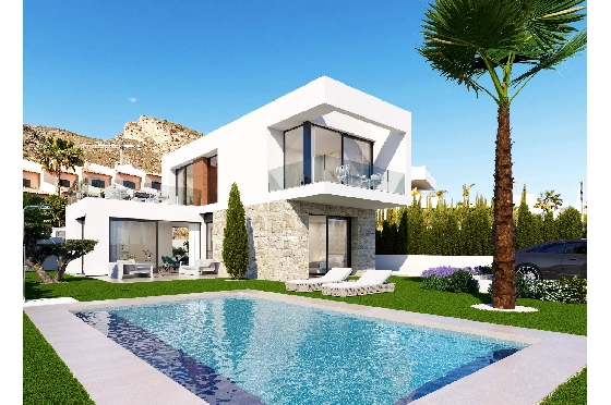 Villa in Finestrat zu verkaufen, Living area 157 m², Plot 517 m², 3 Schlafzimmer, 3 Badezimmer, Pool, ref.: CPS-ESPH995-1