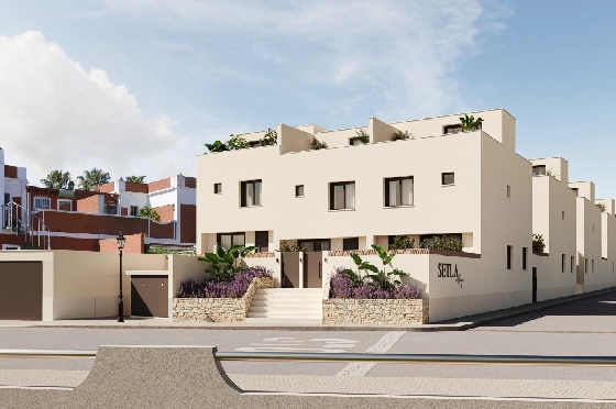 Eck-Reihenhaus in Els Poblets zu verkaufen, Living area 93 m², Plot 52 m², 3 Schlafzimmer, 2 Badezimmer, ref.: IV-SV7-1
