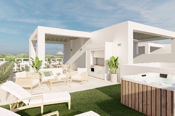 Penthouse Apartment in Los Alcazares zu verkaufen, Living area 150 m², Zustand Erstbezug, Klimaanlage, 2 Schlafzimmer, 2 Badezimmer, Pool, ref.: HA-LAN-480-A02-21