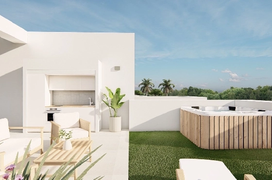 Penthouse Apartment in Los Alcazares zu verkaufen, Living area 150 m², Zustand Erstbezug, Klimaanlage, 2 Schlafzimmer, 2 Badezimmer, Pool, ref.: HA-LAN-480-A02-22