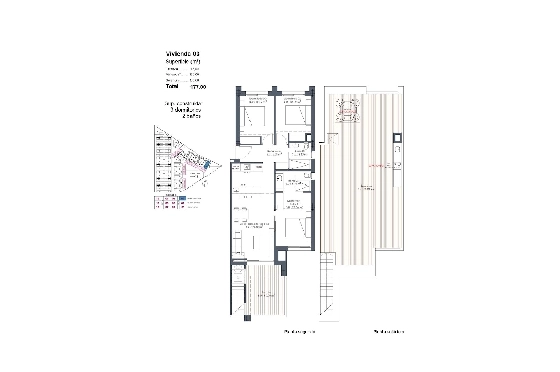 Penthouse Apartment in Los Alcazares zu verkaufen, Living area 177 m², Zustand Erstbezug, Klimaanlage, 3 Schlafzimmer, 2 Badezimmer, Pool, ref.: HA-LAN-480-A04-30