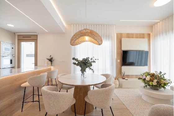 Eck-Reihenhaus in Los Alcazares zu verkaufen, Living area 146 m², Zustand Erstbezug, Klimaanlage, Plot 177 m², 3 Schlafzimmer, 2 Badezimmer, Pool, ref.: HA-LAN-480-Q01-11