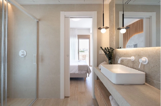 Eck-Reihenhaus in Los Alcazares zu verkaufen, Living area 146 m², Zustand Erstbezug, Klimaanlage, Plot 177 m², 3 Schlafzimmer, 2 Badezimmer, Pool, ref.: HA-LAN-480-Q01-13