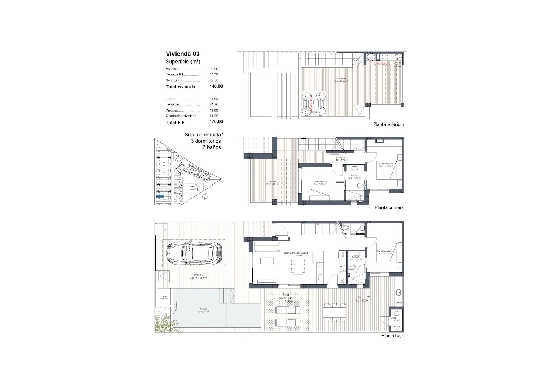 Eck-Reihenhaus in Los Alcazares zu verkaufen, Living area 146 m², Zustand Erstbezug, Klimaanlage, Plot 177 m², 3 Schlafzimmer, 2 Badezimmer, Pool, ref.: HA-LAN-480-Q01-29