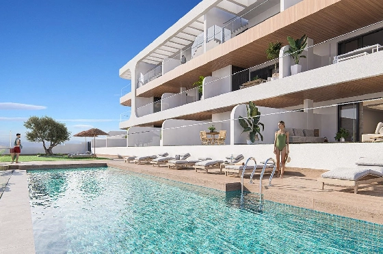 Etagen Apartment in Benijofar zu verkaufen, Living area 103 m², Zustand Erstbezug, 3 Schlafzimmer, 2 Badezimmer, Pool, ref.: HA-BNN-319-A01-1