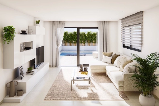 Villa in San Fulgencio zu verkaufen, Living area 108 m², Zustand Erstbezug, Klimaanlage, Plot 244 m², 3 Schlafzimmer, 2 Badezimmer, Pool, ref.: HA-MAN-301-E01-3