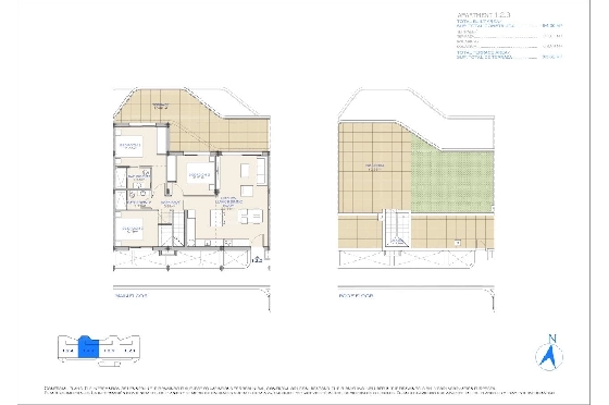 Penthouse Apartment in Los Alcazares zu verkaufen, Living area 188 m², Zustand Erstbezug, 3 Schlafzimmer, 2 Badezimmer, Pool, ref.: HA-LAN-492-A02-20