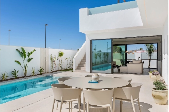 Villa in Los Alcazares zu verkaufen, Living area 198 m², Zustand Erstbezug, Klimaanlage, Plot 235 m², 3 Schlafzimmer, 2 Badezimmer, Pool, ref.: HA-LAN-501-E01-29