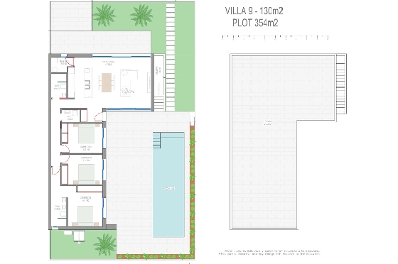Villa in Los Alcazares zu verkaufen, Living area 198 m², Zustand Erstbezug, Klimaanlage, Plot 235 m², 3 Schlafzimmer, 2 Badezimmer, Pool, ref.: HA-LAN-501-E01-32
