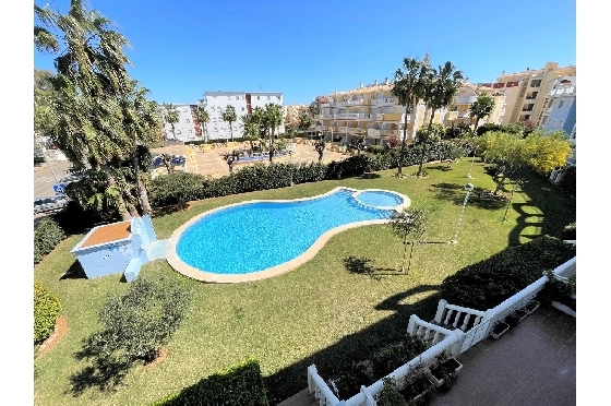 Apartment in Denia(Las Marinas) zur Ferienvermietung, Living area 90 m², Baujahr 2003, Zustand gepflegt, + Zentralheizung, Klimaanlage, 1 Schlafzimmer, 1 Badezimmer, Pool, ref.: T-0318-3