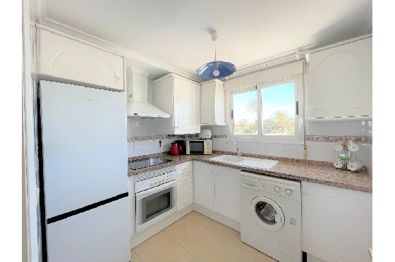 Apartment in Denia(Las Marinas) zur Ferienvermietung, Living area 90 m², Baujahr 2003, Zustand gepflegt, + Zentralheizung, Klimaanlage, 1 Schlafzimmer, 1 Badezimmer, Pool, ref.: T-0318-5